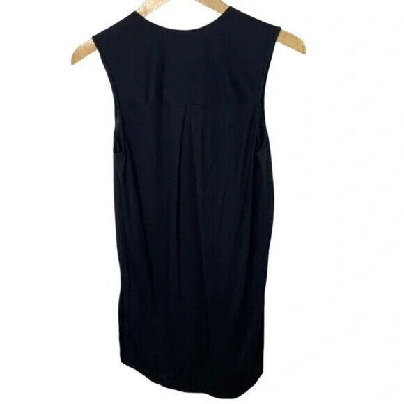 Anthropologie Ranna Gill Black Bohemian Tunic Top‎ Hippie Size XS Blouse Printed - Picture 5 of 12